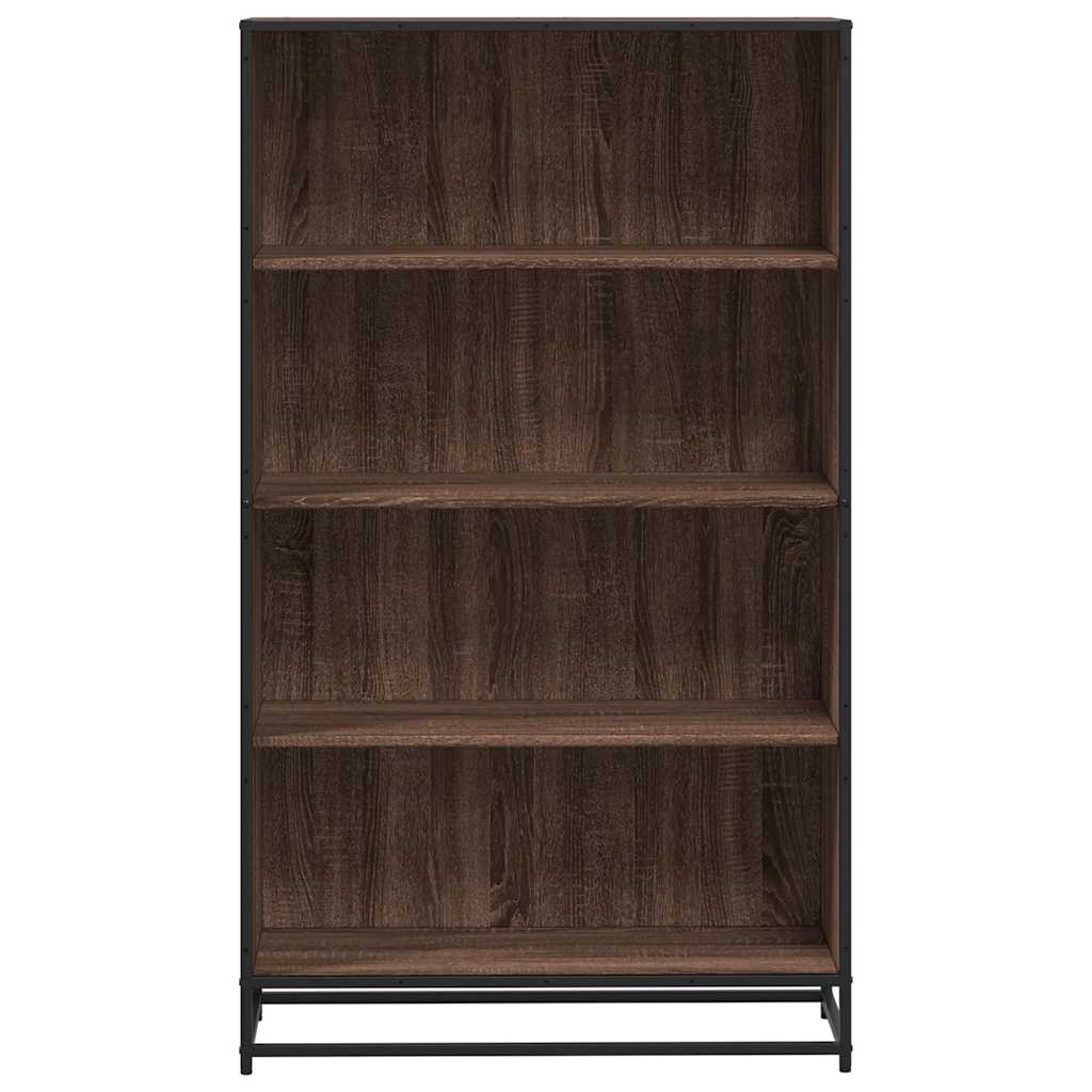vidaXL Bookcase Brown Oak 80.5x35x139 cm Engineered Wood 4