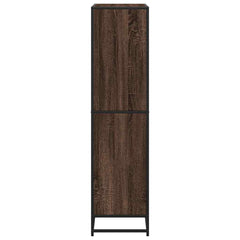 vidaXL Bookcase Brown Oak 80.5x35x139 cm Engineered Wood 5