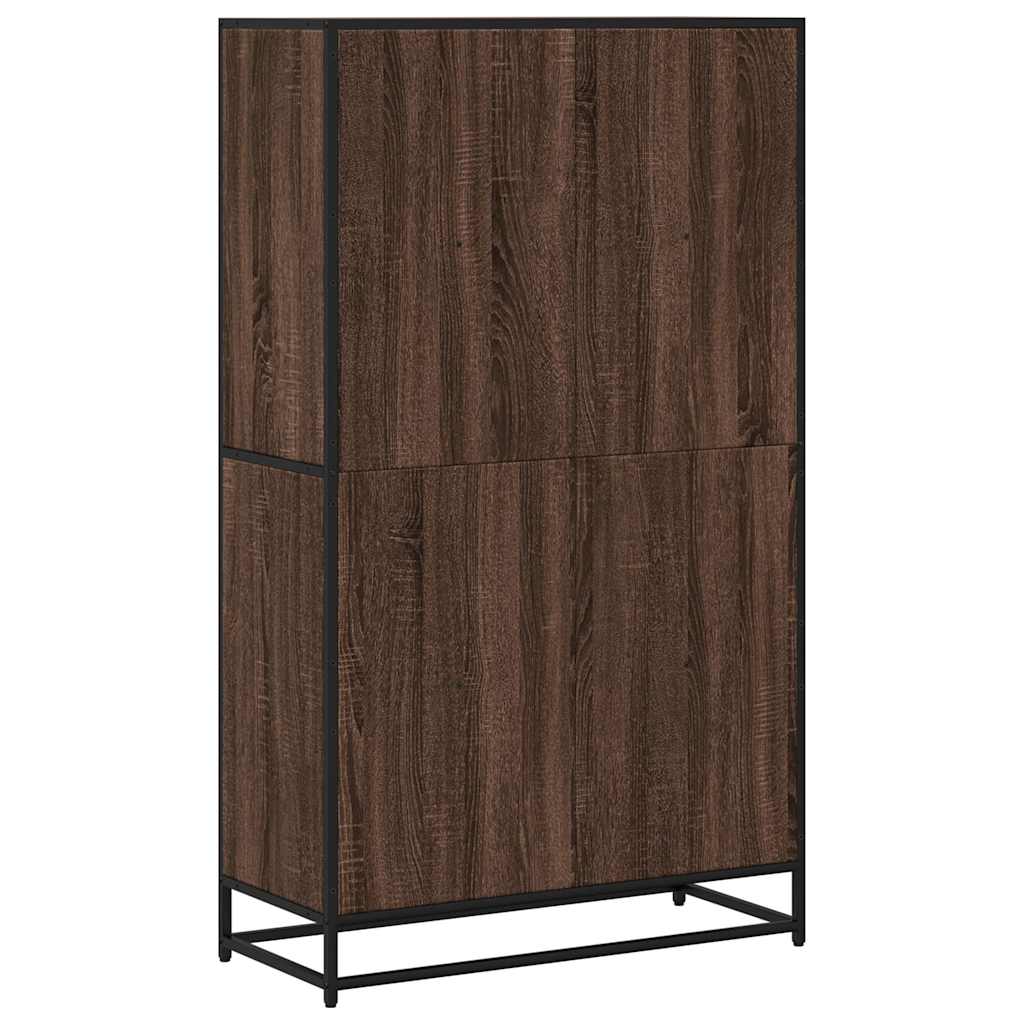 vidaXL Bookcase Brown Oak 80.5x35x139 cm Engineered Wood 6