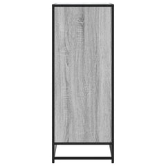 vidaXL Shoe Cabinet Grey Sonoma 75x38x97.5 cm Engineered Wood and Metal 5