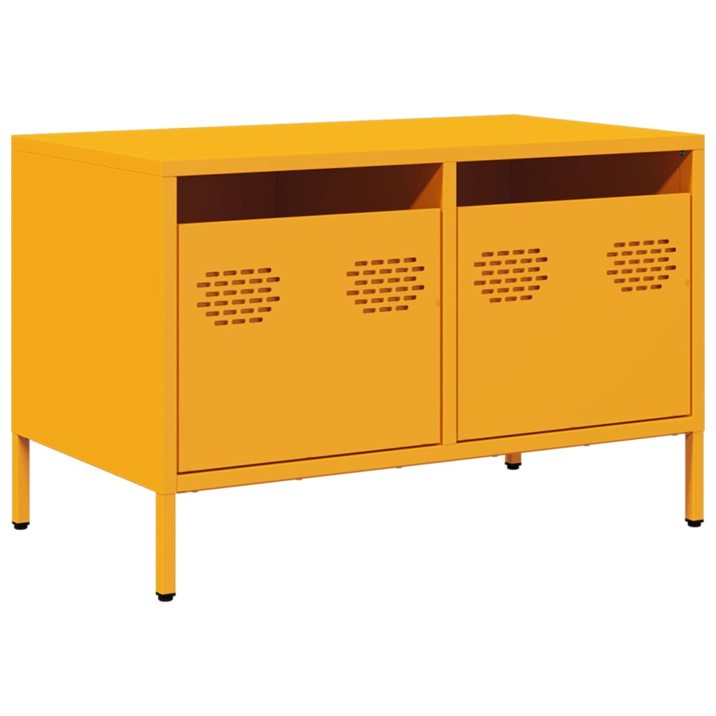 vidaXL TV Cabinet Mustard Yellow 68x39x43.5 cm Cold-rolled Steel 2