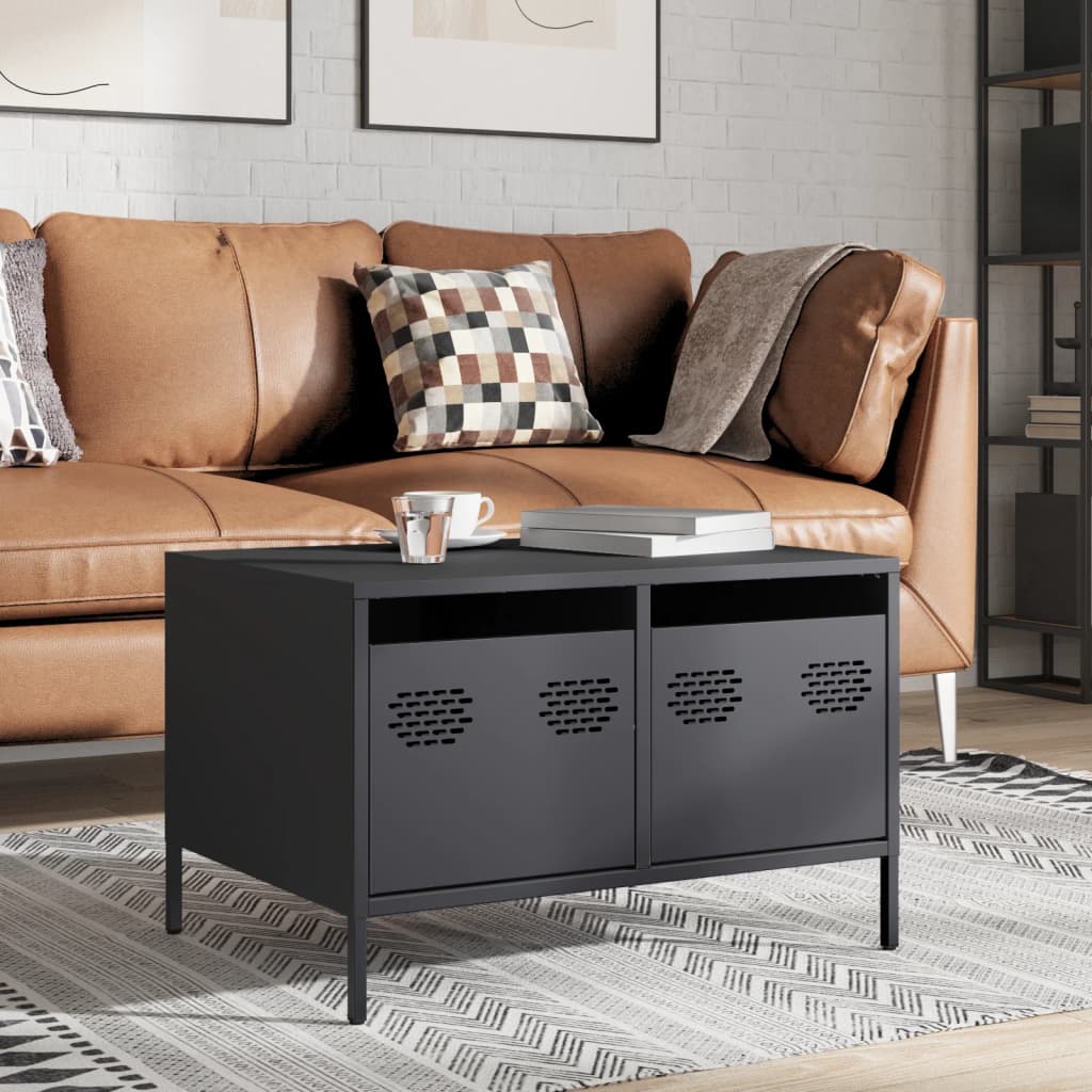 vidaXL TV Cabinet Anthracite 68x50x43,5 cm Cold-rolled Steel 4
