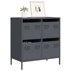 vidaXL Sideboard Anthracite 68x39x73.5 cm Cold-rolled Steel 1