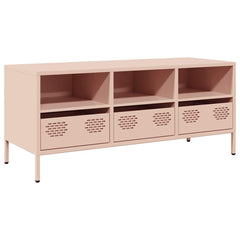 vidaXL TV Cabinet Pink 101.5x39x43.5 cm Cold-rolled Steel 2