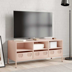vidaXL TV Cabinet Pink 101.5x39x43.5 cm Cold-rolled Steel 3
