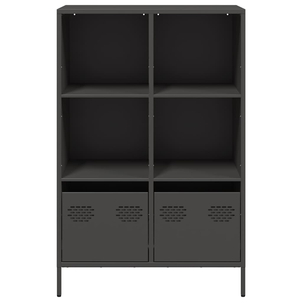 vidaXL Highboard Black 68x39x103.5 cm Steel 5