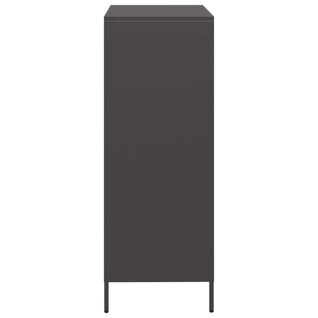 vidaXL Highboard Black 68x39x103.5 cm Steel 6