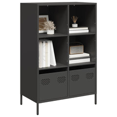 vidaXL Highboard Black 68x39x103.5 cm Steel 1