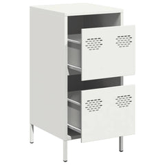 vidaXL Sideboard White 35x39x73.5 cm Cold-rolled Steel 4