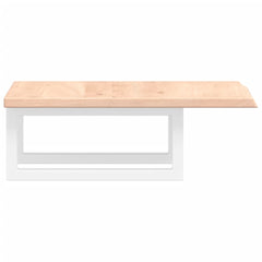 vidaXL Basin Shelf Wall Mounted Steel and Solid Wood Oak 5