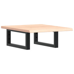 vidaXL Basin Shelf Wall Mounted Steel and Solid Wood Oak 2