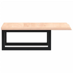vidaXL Basin Shelf Wall Mounted Steel and Solid Wood Oak 5