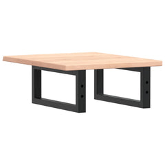 vidaXL Basin Shelf Wall Mounted Steel and Solid Wood Oak 6