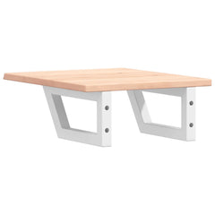 vidaXL Basin Shelf Wall Mounted Steel and Solid Wood Oak 6
