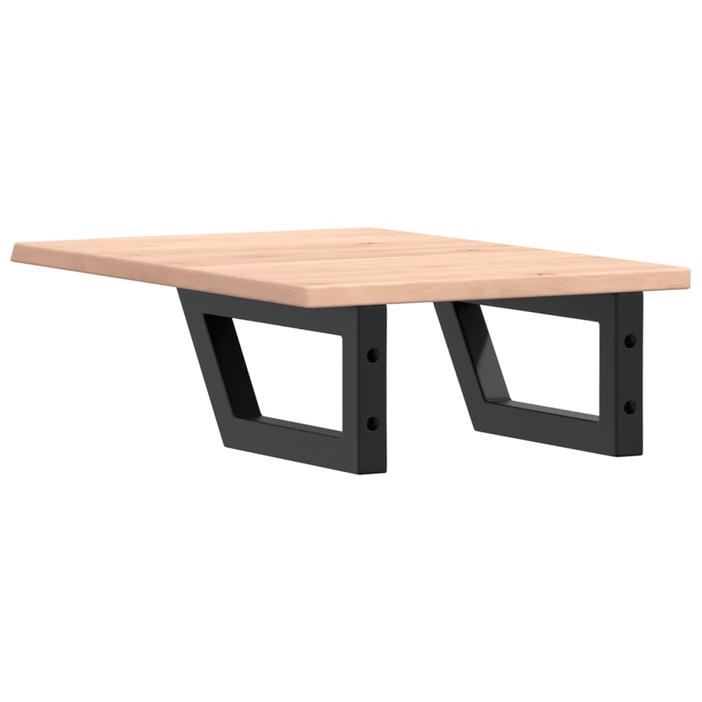 vidaXL Basin Shelf Wall Mounted Steel and Solid Wood Oak 6