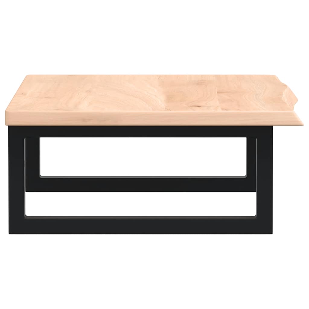 vidaXL Basin Shelf Wall Mounted Steel and Solid Wood Oak 5