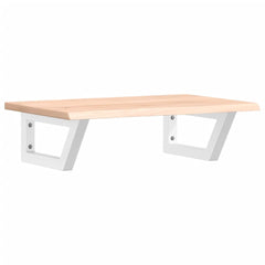 vidaXL Basin Shelf Wall Mounted Steel and Solid Wood Oak 2