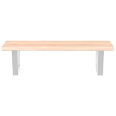 vidaXL Basin Shelf Wall Mounted Steel and Solid Wood Oak 4