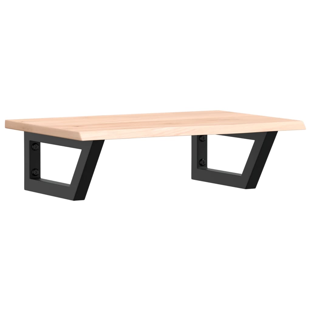 vidaXL Basin Shelf Wall Mounted Steel and Solid Wood Oak 2