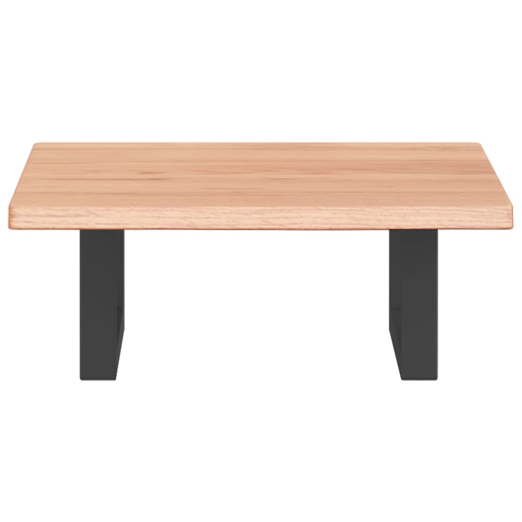 vidaXL Basin Shelf Wall Mounted Steel and Solid Wood Oak 4