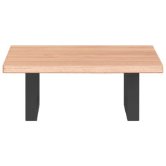 vidaXL Basin Shelf Wall Mounted Steel and Solid Wood Oak 4