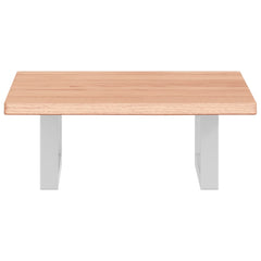 vidaXL Basin Shelf Wall Mounted Steel and Solid Wood Oak 4