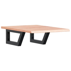 vidaXL Basin Shelf Wall Mounted Steel and Solid Wood Oak 2