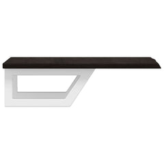 vidaXL Basin Shelf Wall Mounted Steel and Solid Wood Oak 5