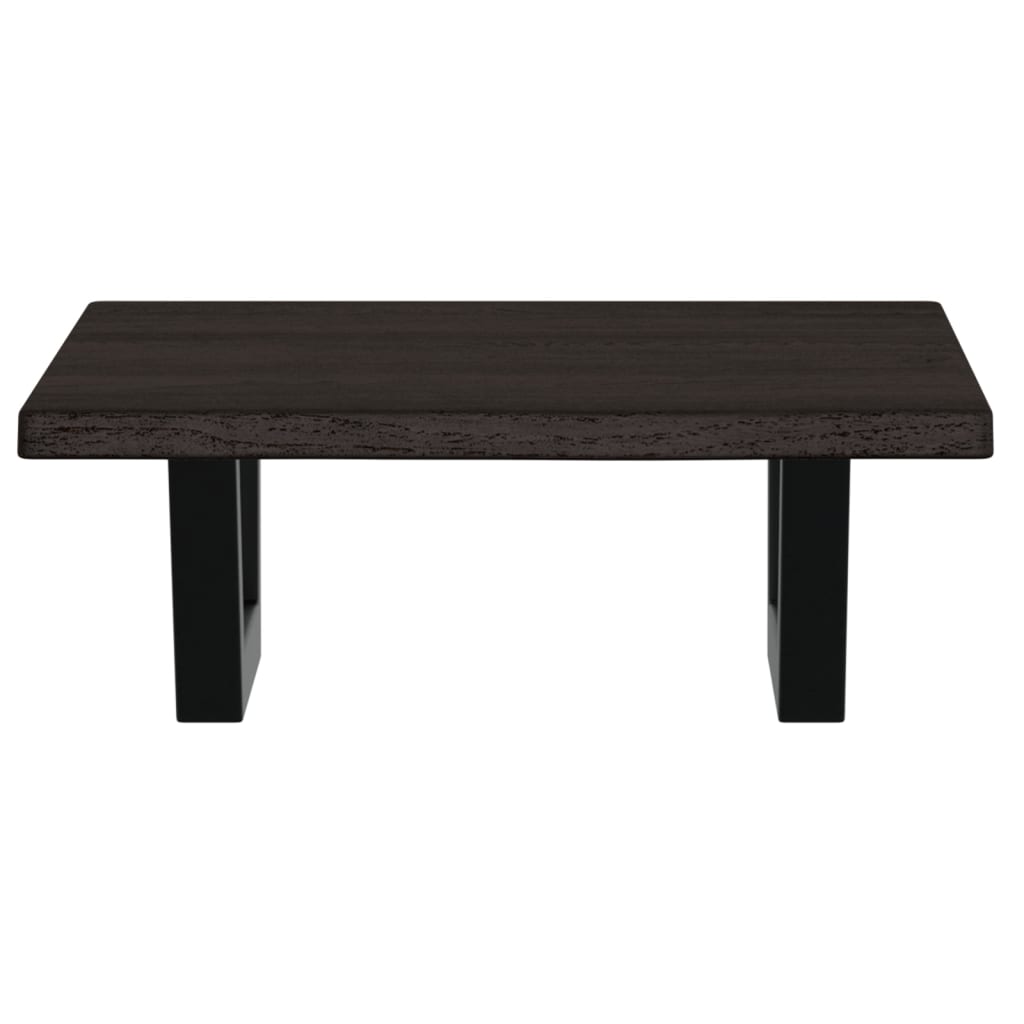 vidaXL Basin Shelf Wall Mounted Steel and Solid Wood Oak 4