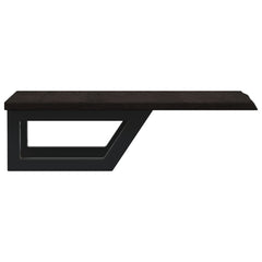 vidaXL Basin Shelf Wall Mounted Steel and Solid Wood Oak 5