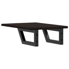 vidaXL Basin Shelf Wall Mounted Steel and Solid Wood Oak 6