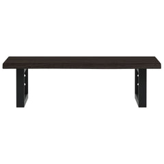vidaXL Basin Shelf Wall Mounted Steel and Solid Wood Oak 4