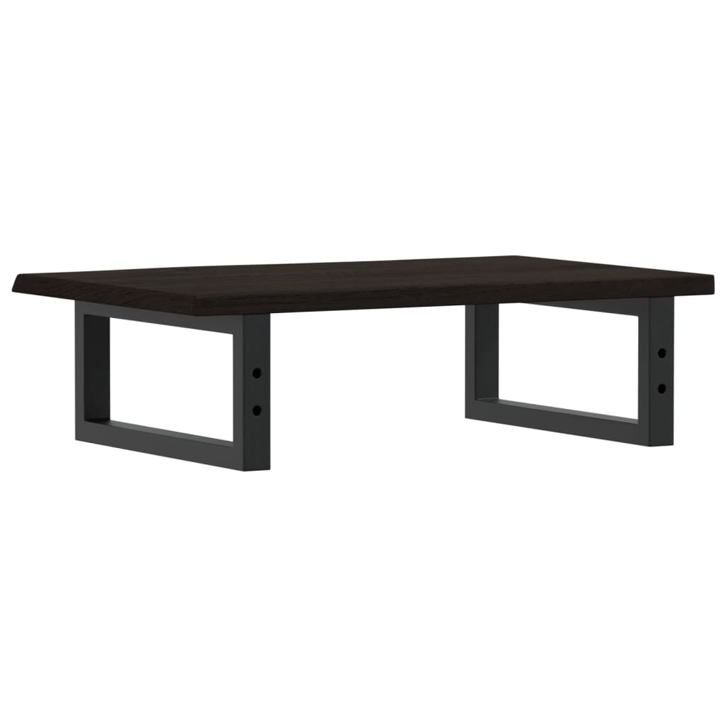 vidaXL Basin Shelf Wall Mounted Steel and Solid Wood Oak 6