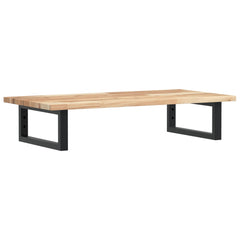vidaXL Basin Shelf Wall Mounted Steel and Solid Wood Acacia 2