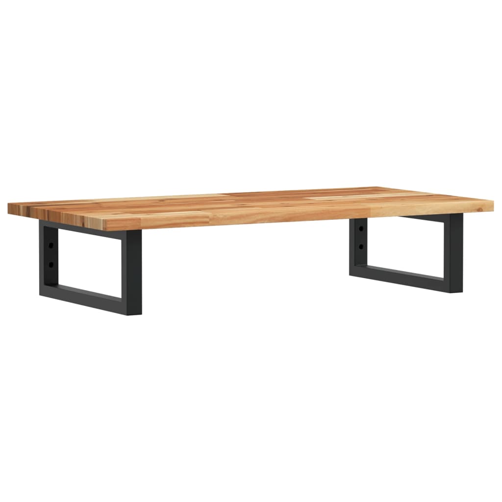 vidaXL Basin Shelf Wall Mounted Steel and Solid Wood Acacia 2