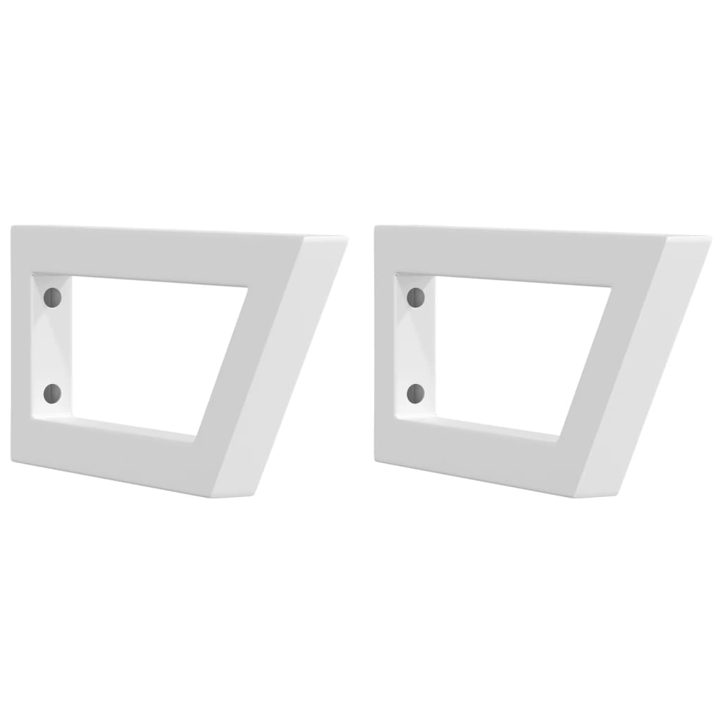 Basin Shelf Wall Mounted Steel and Solid Wood Acacia Trapezium Height 2 cm Dark Brown and White 80 cm