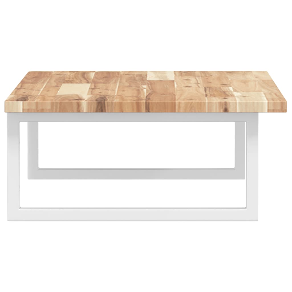 vidaXL Basin Shelf Wall Mounted Steel and Solid Wood Acacia 5