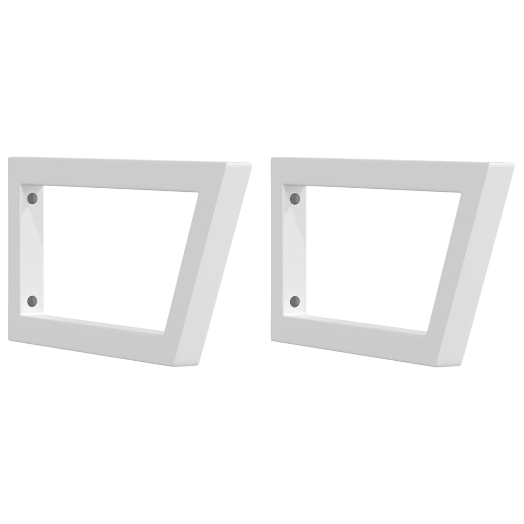 Basin Shelf Wall Mounted Steel and Solid Wood Acacia Trapezium Depth 50 cm Height 2 cm Brown and White 60 cm
