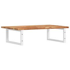 vidaXL Basin Shelf Wall Mounted Steel and Solid Wood Acacia 6