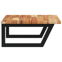 vidaXL Basin Shelf Wall Mounted Steel and Solid Wood Acacia 5