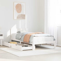 Bed Frame with Drawers without Mattress 100 x 200 cm
