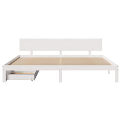 Bed Frame with Drawers without Mattress 200 x 200 cm