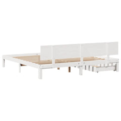 Bed Frame with Drawers without Mattress 200 x 200 cm