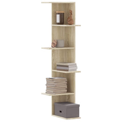 vidaXL Wall Corner Shelf Sonoma Oak 36.5x36.5x140 cm Engineered Wood 1