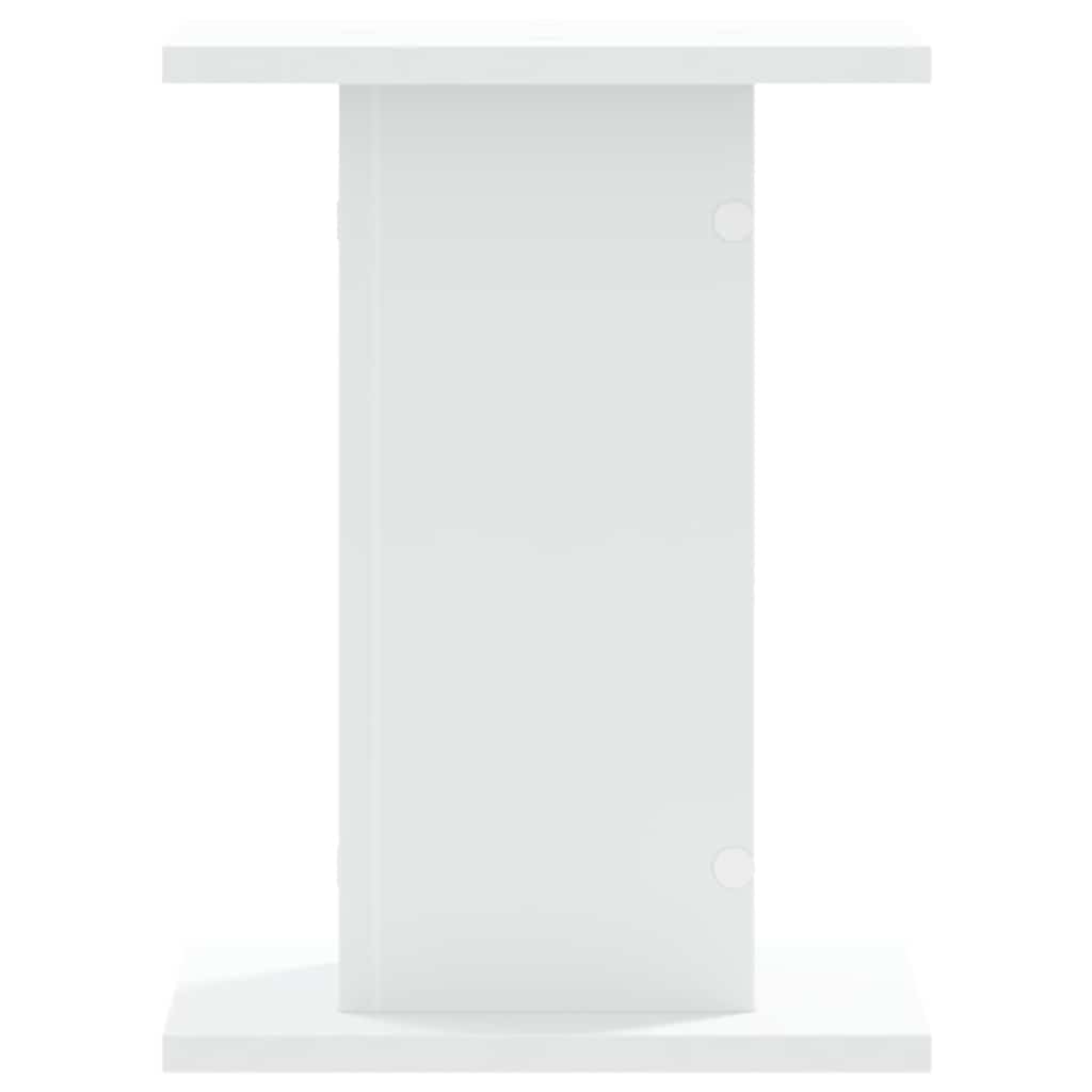 vidaXL Speaker Stands 2 pcs White 30x30x40 cm Engineered Wood 3