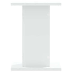 vidaXL Speaker Stands 2 pcs White 30x30x40 cm Engineered Wood 3