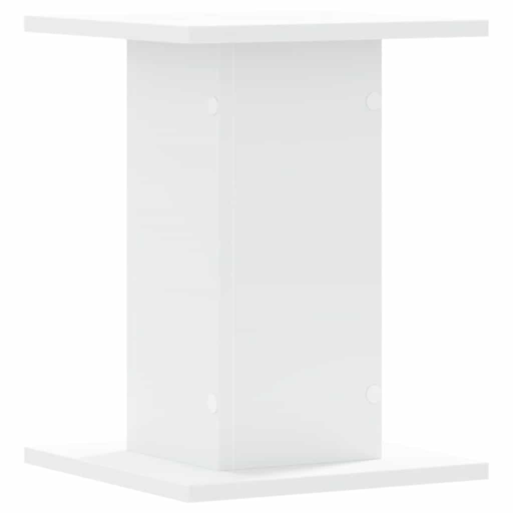 vidaXL Speaker Stands 2 pcs White 30x30x40 cm Engineered Wood 4