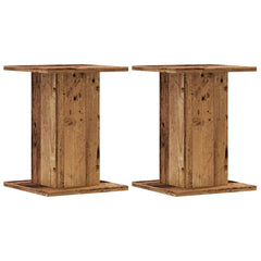 vidaXL Speaker Stands 2 pcs Old Wood 30x30x40 cm Engineered Wood 2
