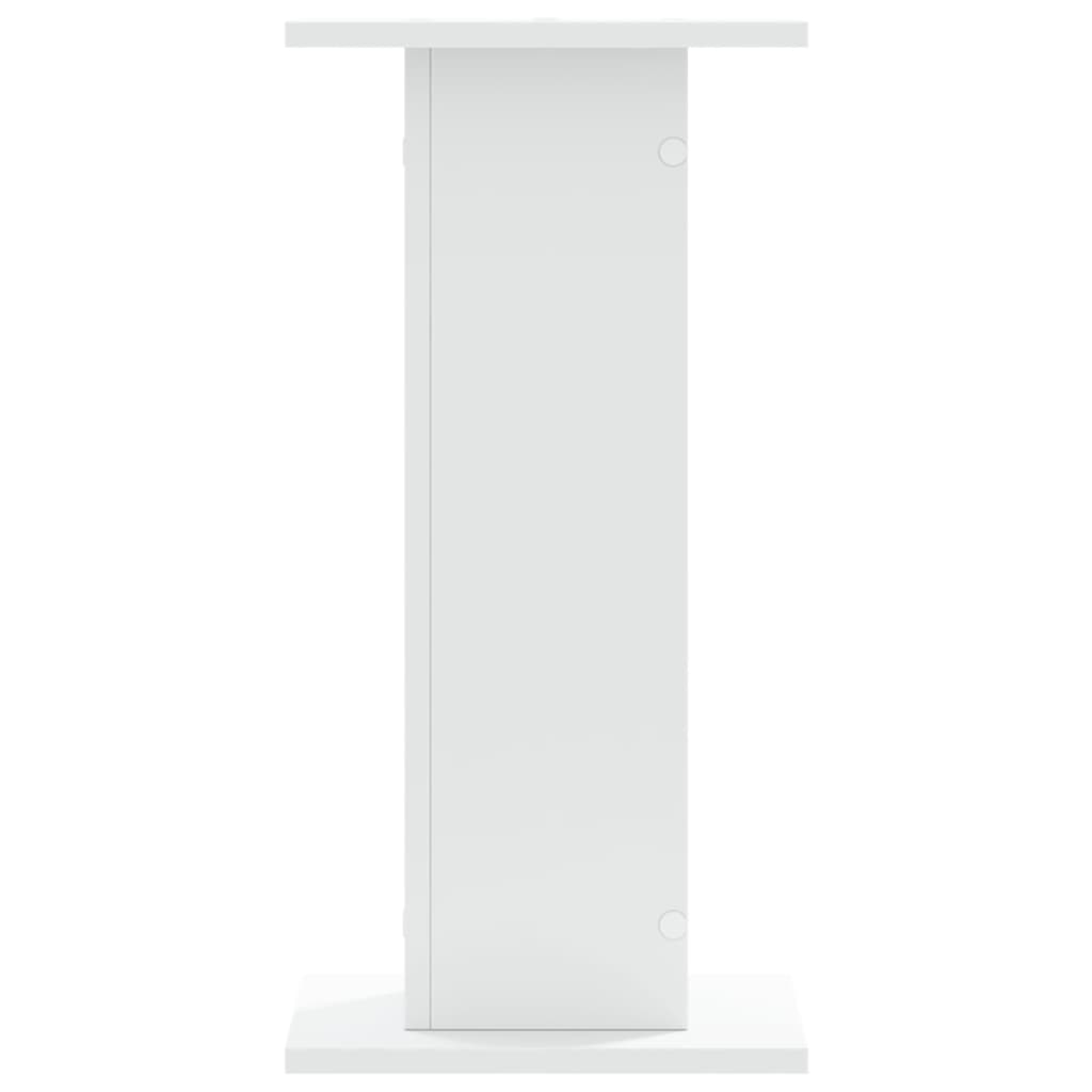 vidaXL Speaker Stands 2 pcs White 30x30x60 cm Engineered Wood 3