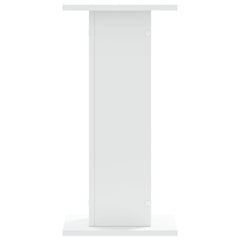vidaXL Speaker Stands 2 pcs White 30x30x60 cm Engineered Wood 5
